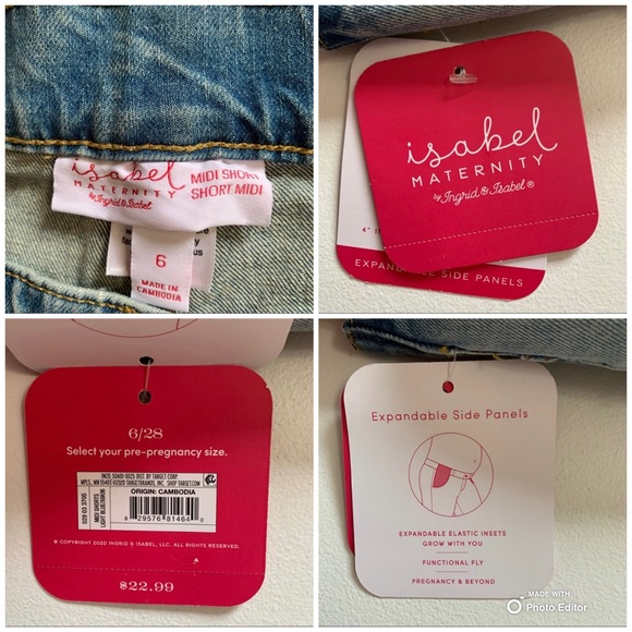 Maternity Summer Bundle | Lot of Maternity Tank Tops (2) + Maternity Shorts S/6 - Picture 10 of 15